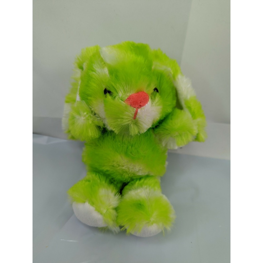 Animal Adventure Lime Green Rabbit Plush Bunny 8 Inch 2018 Stuffed Animal Toy